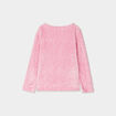 Ensemble pyjama effet polaire mauve fille