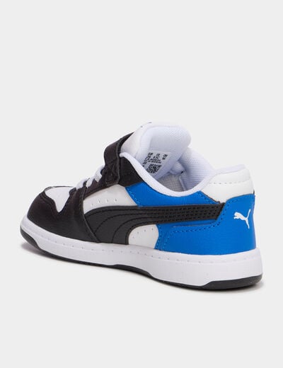 Baskets &agrave; scratchs Puma Rebound Slam bleu electrique gar&ccedil;on