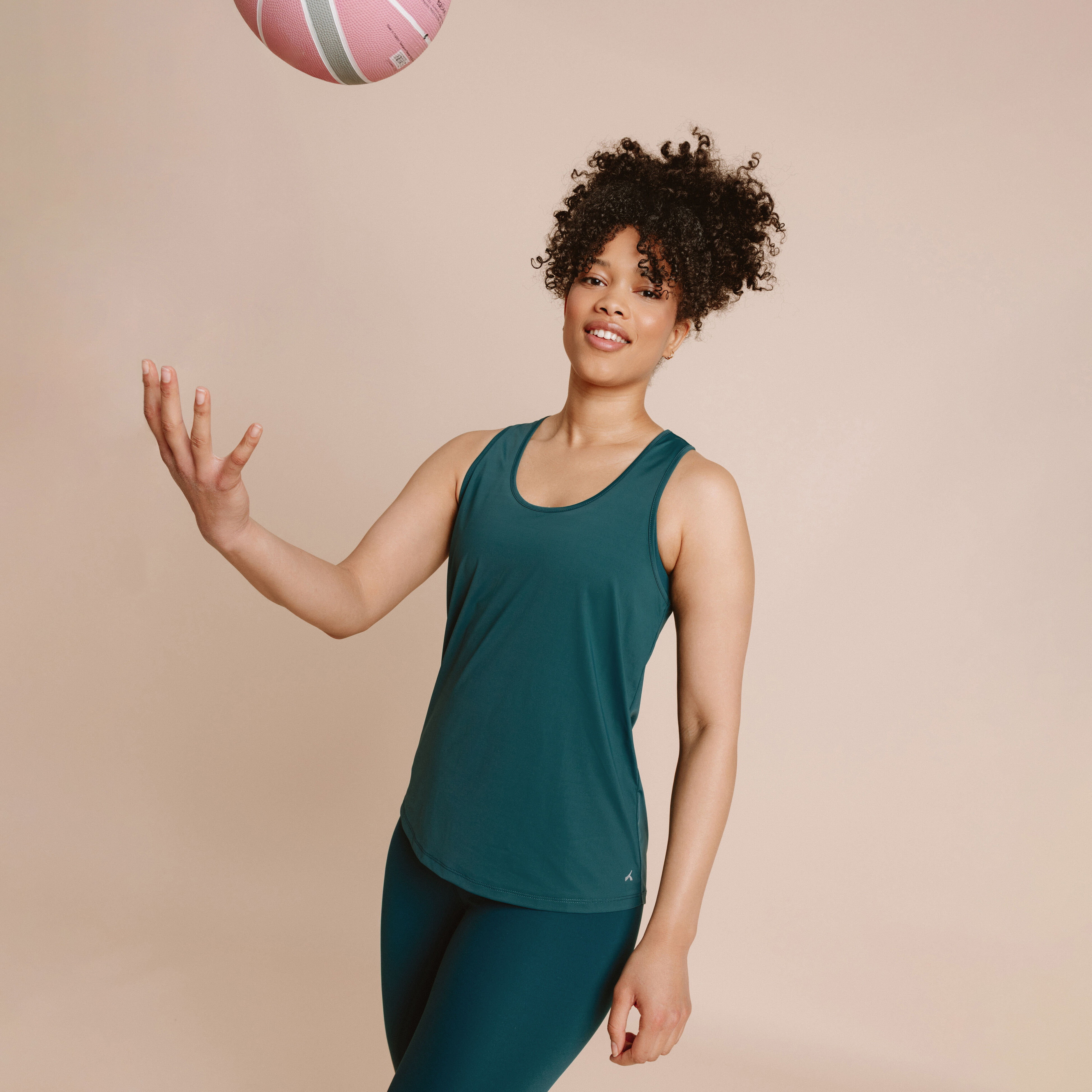 Débardeur de sport fluide dos nageur vert canard femme