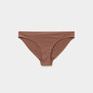 Culotte microfibre sans coutures marron femme