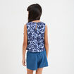 Blouse sans manches bleu fille