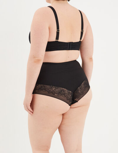 Culotte gainante noir femme grande taille