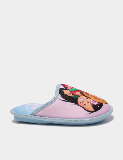Chaussons mules Les Sisters bleu fille