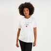 T-shirt manches courtes allaitement blanc femme maternit&eacute;