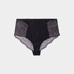 Culotte haute avec dentelle noir femme grande taille