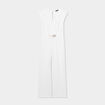 Combinaison pantalon bijou à la taille blanc femme