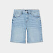 Bermuda en jean droit coton denim triple stone homme