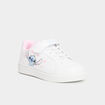 Tennis basses &agrave; scratchs Stitch blanc fille