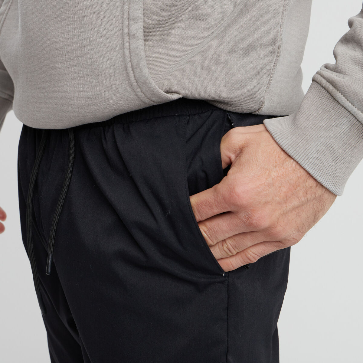 Pantalon de jogging taille à coulisse noir homme