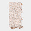 Foulard motif panth&egrave;re ivoire femme