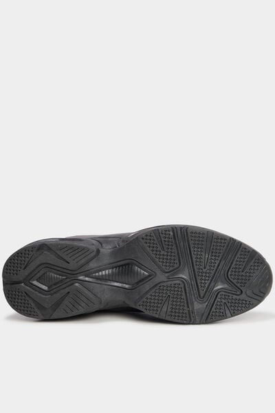 Baskets running semelle &eacute;paisse bleu homme
