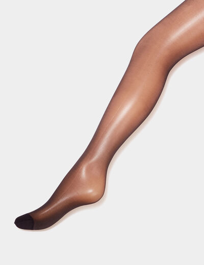 Collants 20D noir femme grande taille