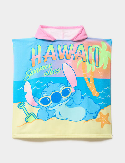 Cape de bain Stitch multicolore fille