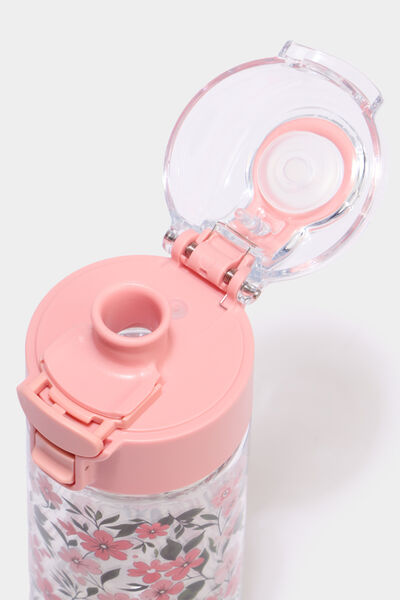 Gourde transparente fleurie multicolore mixte