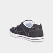 Tennis basses en toile &agrave; lacets noir homme