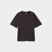 T-shirt 1 poche manches courtes coton gris fonc&eacute; homme