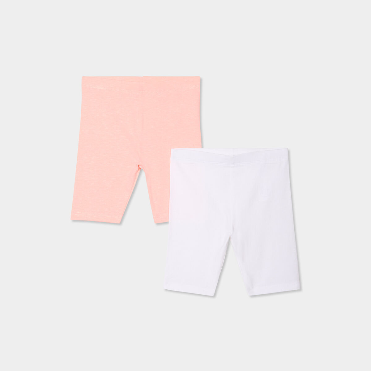 Lot 2 leggings corsaires blanc b&eacute;b&eacute; fille