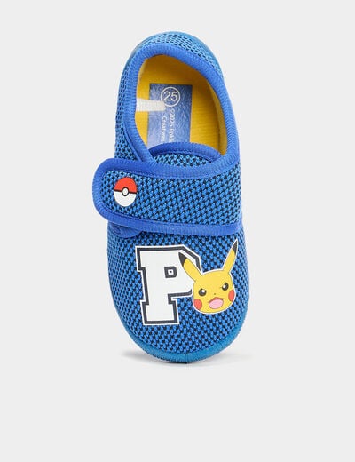 Chaussons Pok&eacute;mon Pikachu bleu gar&ccedil;on