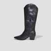 Bottes santiags bouts pointus noir femme