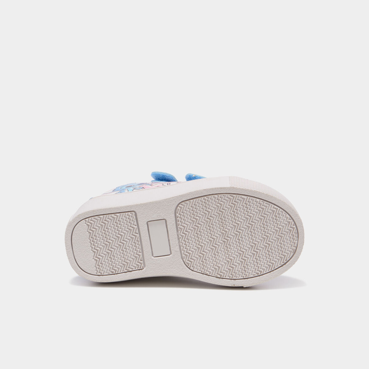 Tennis basses &agrave; scratchs Stitch blanc b&eacute;b&eacute; fille