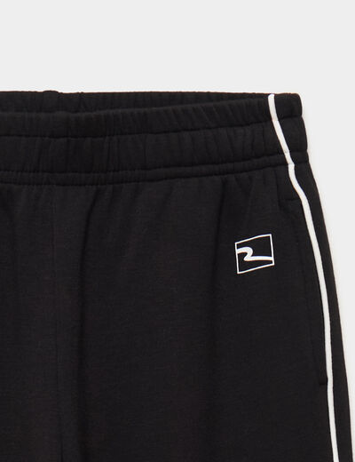 Pantalon de jogging effet stretch noir fille