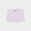 Short ajusté en twill parme fille