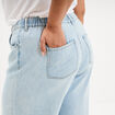 Jean large taille &eacute;lastiqu&eacute;e denim triple stone femme grande taille
