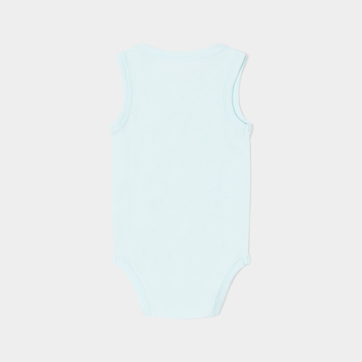 Lot 3 body sans manches coton vert turquoise bébé