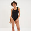 Maillot de bain une pi&egrave;ce &agrave; la&ccedil;age noir femme