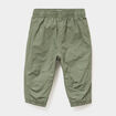 Pantalon jogger doubl&eacute; coton vert kaki b&eacute;b&eacute; gar&ccedil;on