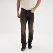 Jean stretch coupe regular denim noir homme