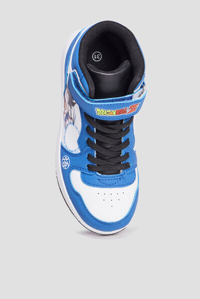 Baskets montantes Dragon Ball Z bleu garçon