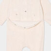 Dors-bien velours manches longues beige b&eacute;b&eacute;