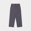 Pantalon wide leg avec ceinture gris foncé fille