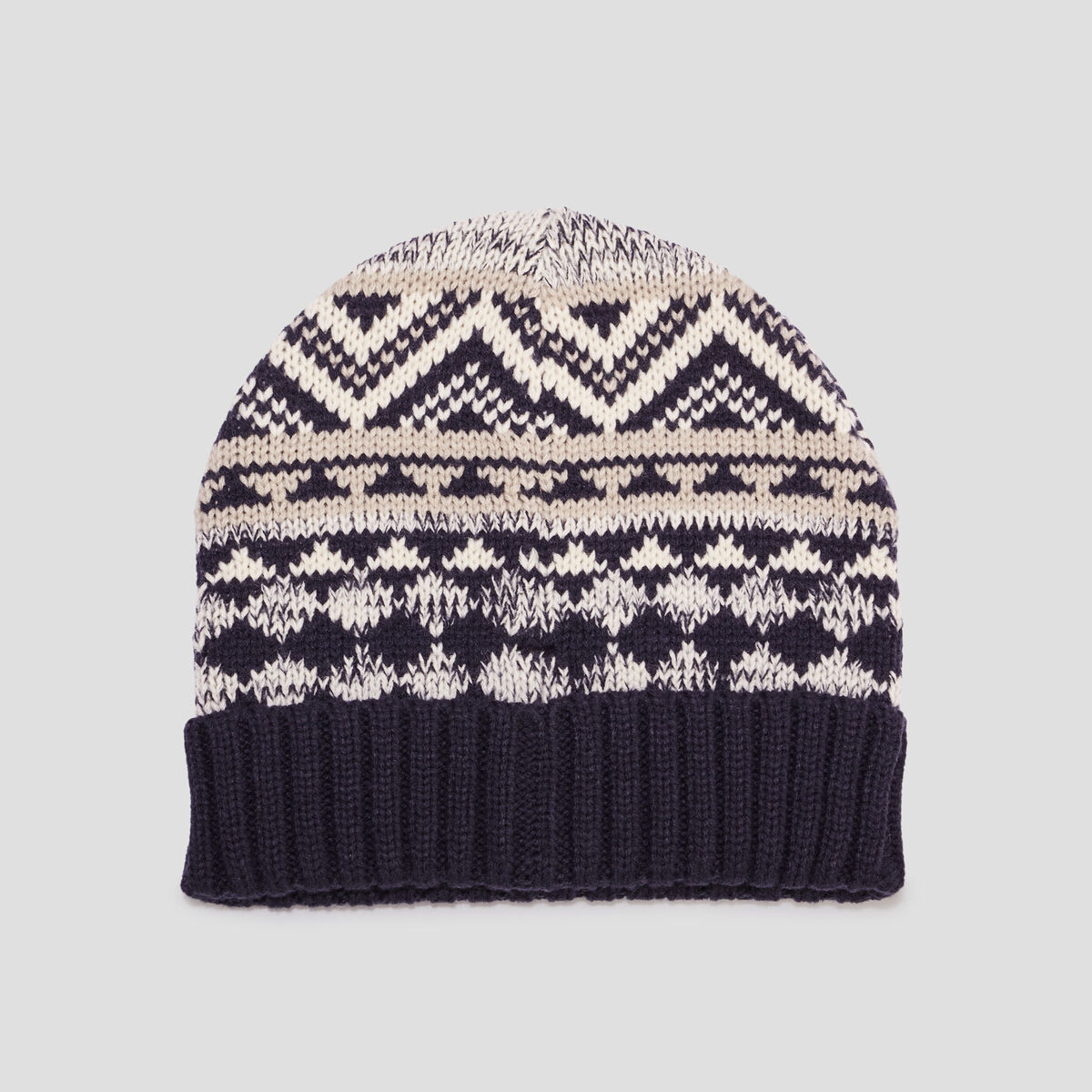 Bonnet tricoté multicolore homme