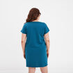 Chemise de nuit manches courtes bleu canard femme grande taille