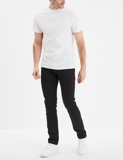 Jean stretch coupe slim denim noir homme