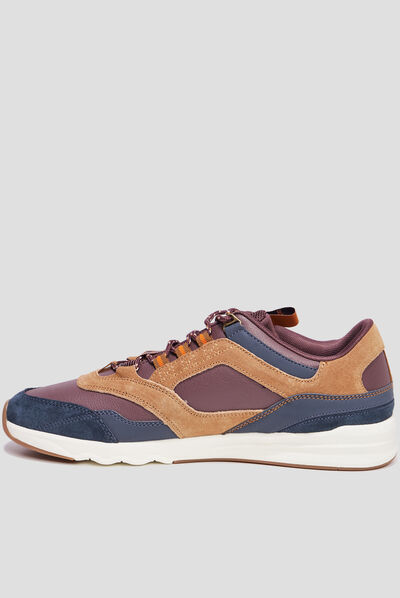 Baskets running Kickers Koolflex bordeaux homme