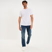 Jean stretch coupe regular denim dirty homme