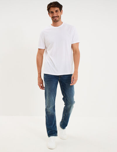 Jean stretch coupe regular denim dirty homme