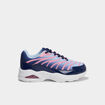 Baskets running &agrave; lacets bleu marine fille