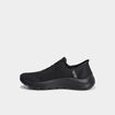 Baskets running lacets élastiqués noir femme