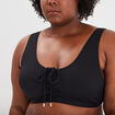 Haut de maillot de bain forme brassière noir femme grande taille
