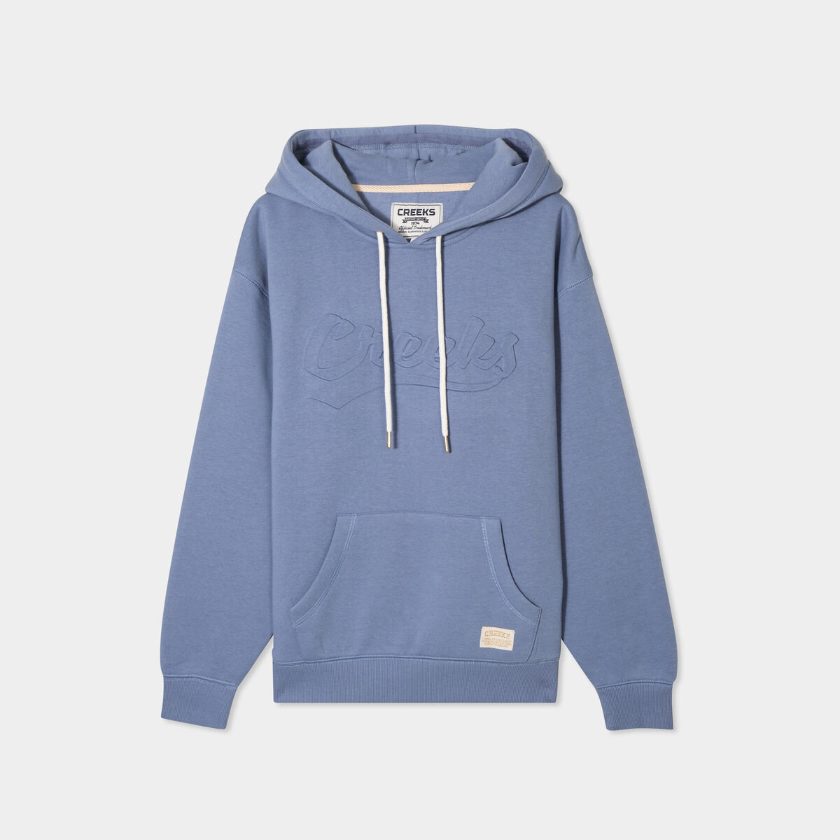 Sweat &agrave; capuche hoodie bleu gris femme