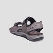Sandales &agrave; scratchs gris fonc&eacute; homme