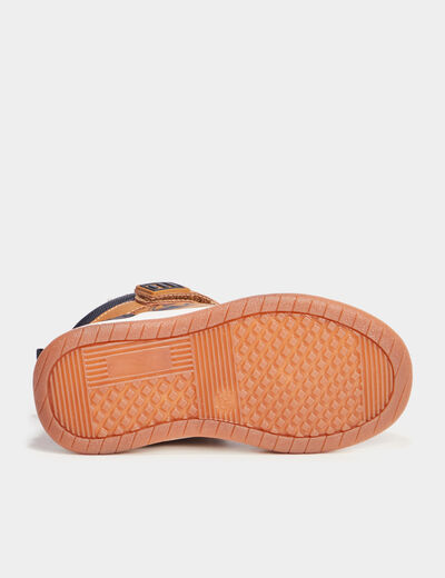 Baskets montantes fourrées Trappeur camel garçon