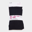 Lot 2 collants 40 deniers noir femme