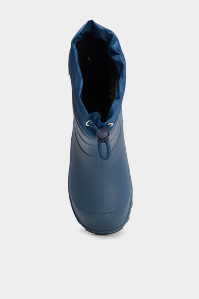 Bottes de pluie doubl&eacute;es bleu gar&ccedil;on