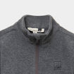 Sweat polaire col camionneur gris argent mixte