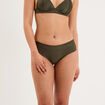 Bas de maillot de bain shorty vert kaki femme